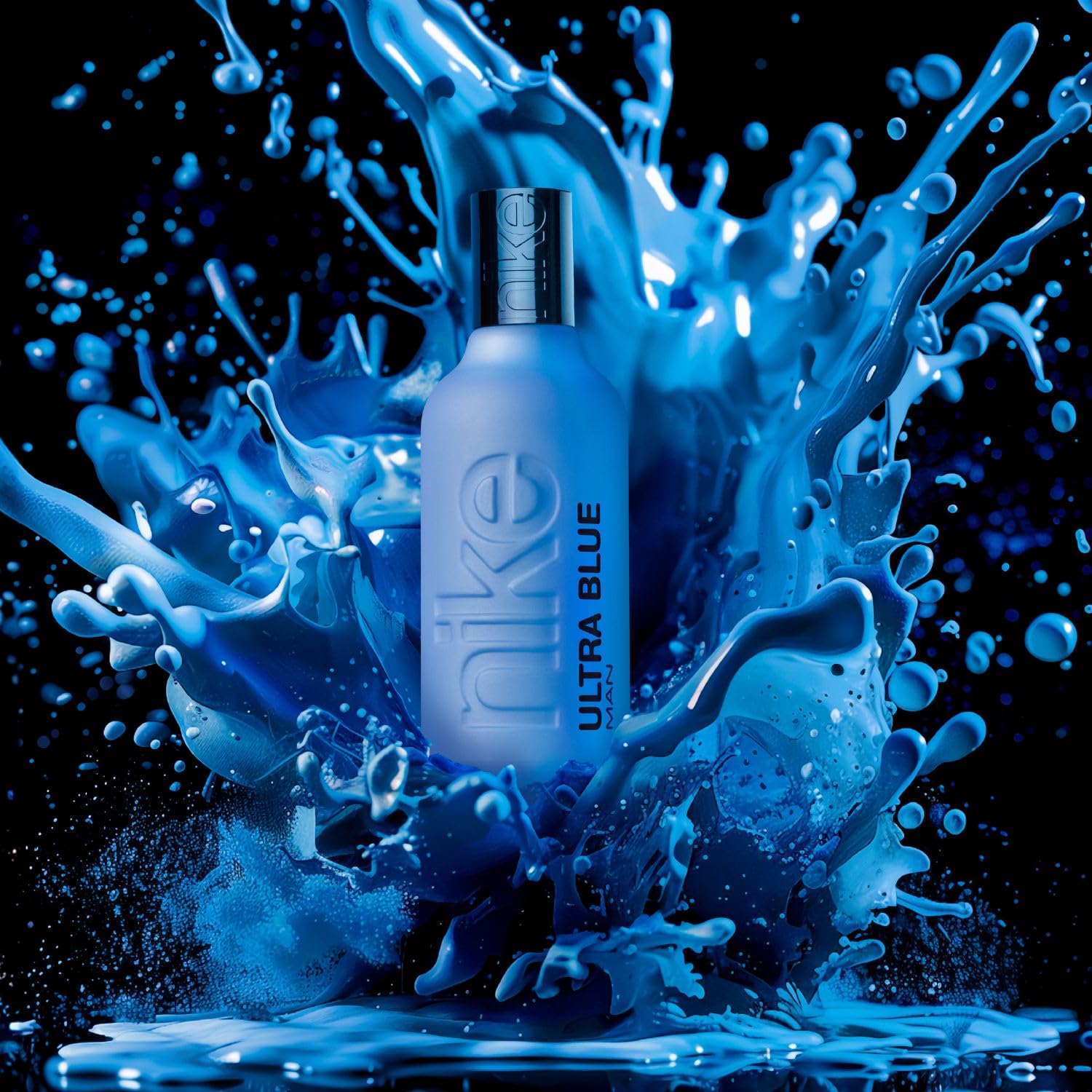 NIKE - Ultra Blue 200 ml, Eau de Cologne pour homme, Parfum en vaporisateur, Eau de Toilette naturelle et masculine, Parfum floral oriental, Fraîche, intense et longue tenue