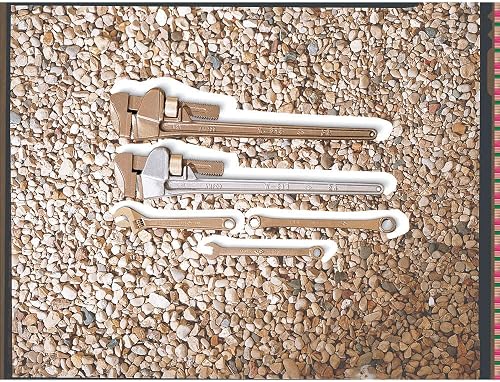 Bronze Adjustable Pipe Wrenches Style: Opening:1 15/16" [Max], Len.:8", Wt.:1.32lb