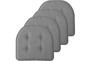 Sweet Home Collection Seat Pads Memory Foam Chair Cushion 2-Pack