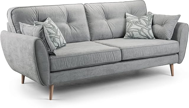 Honeypot - Sofa - Zinc - 3 Seater - 2 Seater - Grey - Plush Grey - Blue - Beige - Teal (3 Seater, Grey)
