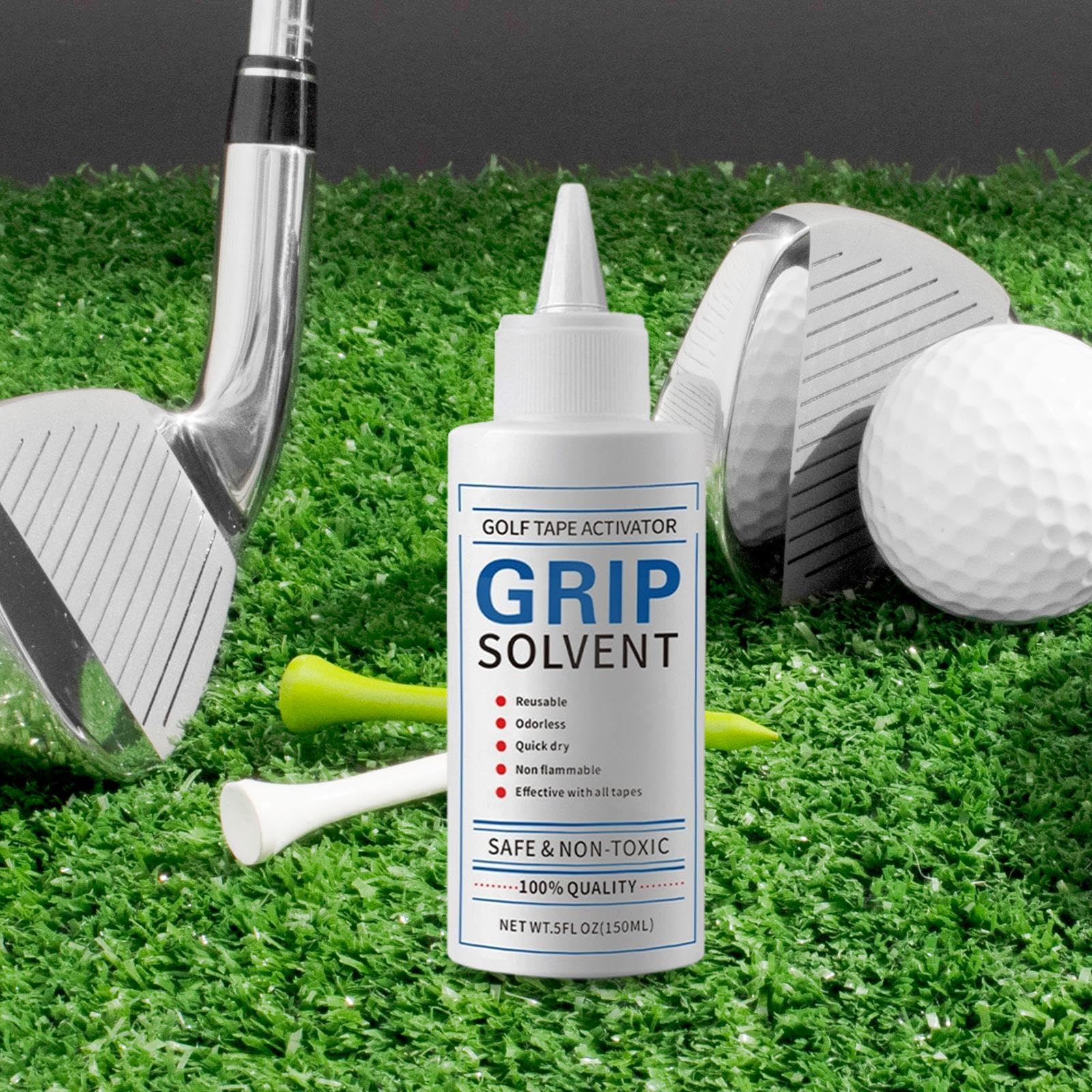Outil pour Enlever Les Solvants des Grips de Golf – Pratique, à Séchage Rapide et Inodore