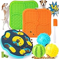 Forfon 9-Pack Dog Puzzle Toy Set: Lick Mats with Suction Cups, Treat Balls & Enrichment Toys for Small-Medium Dogs