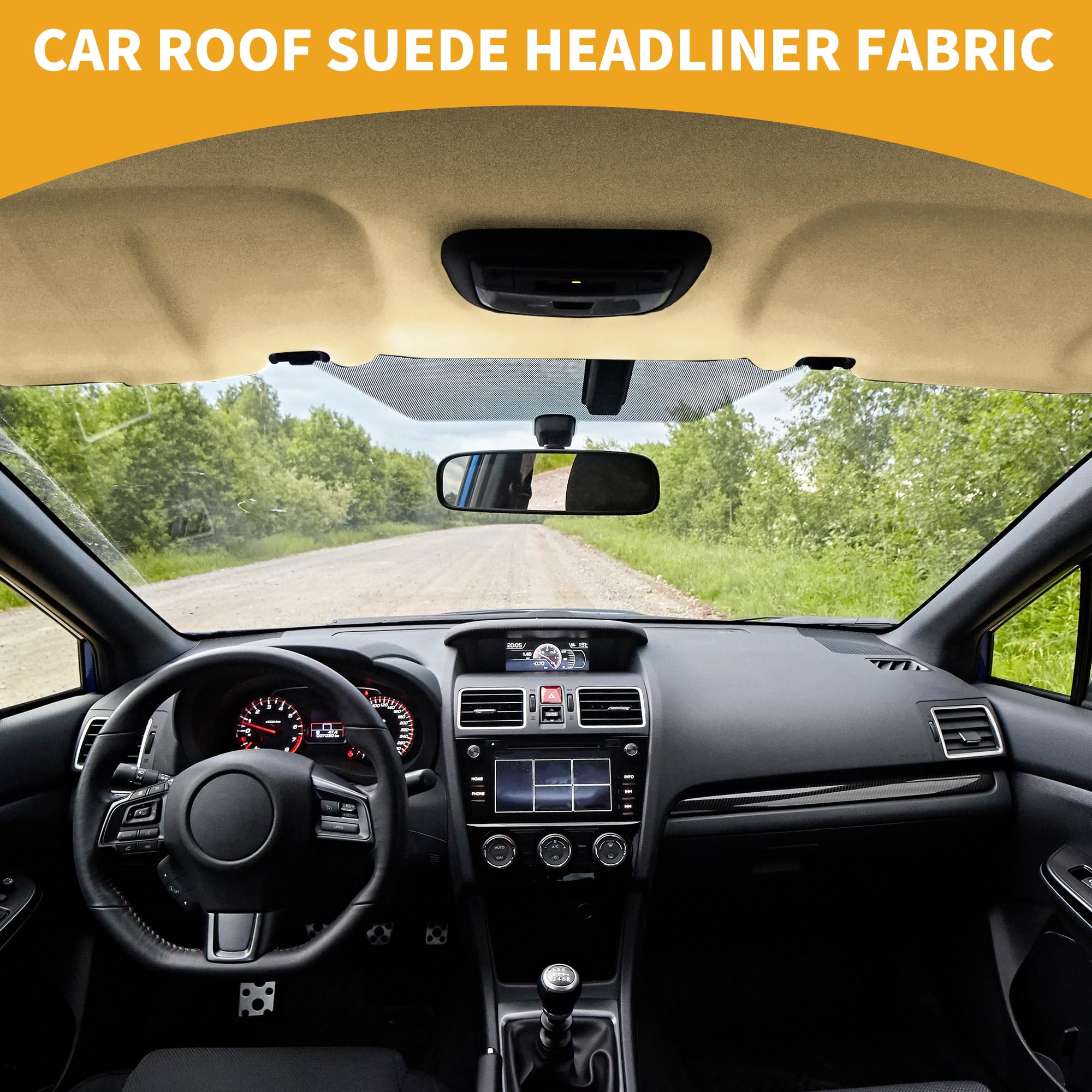 Headliner Stoff Beige 1pc Für Auto LKW SUV DIY Dachreparatur