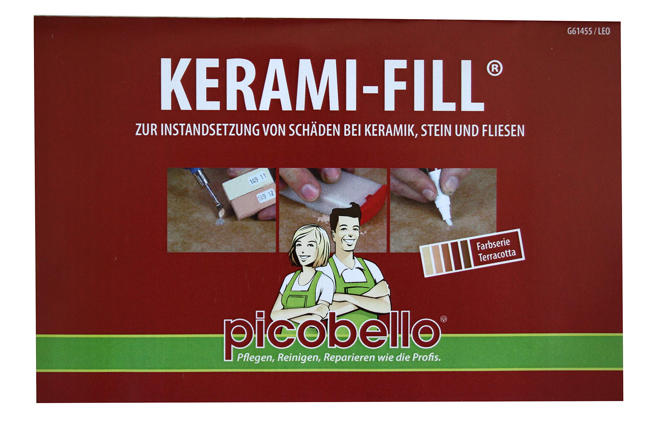 PICOBELLO Ceramic Filler Repair Kit for Ceramic / Stone / Tiles