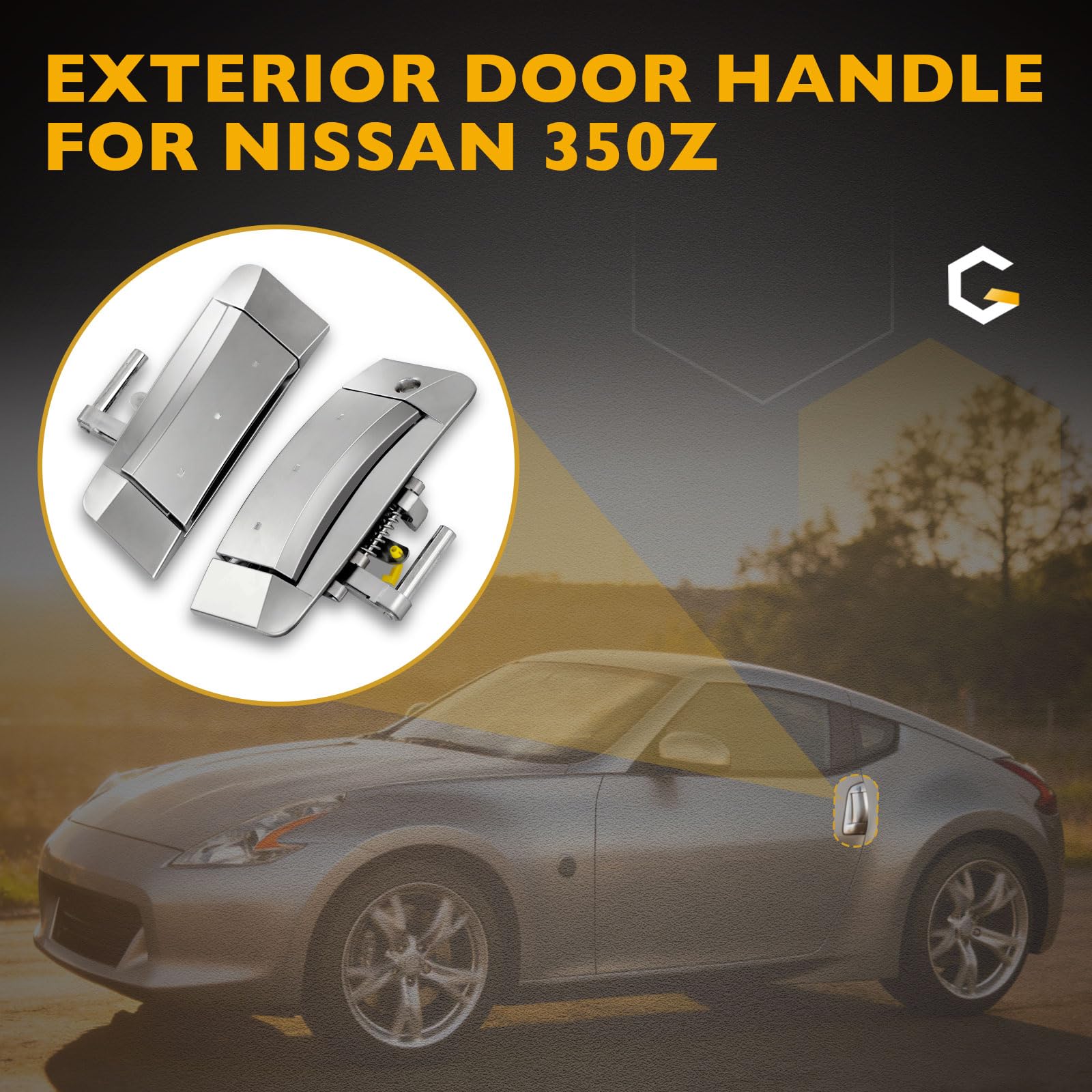 Amazon.com: Gledewen Exterior Door Handle Driver & Passenger Side