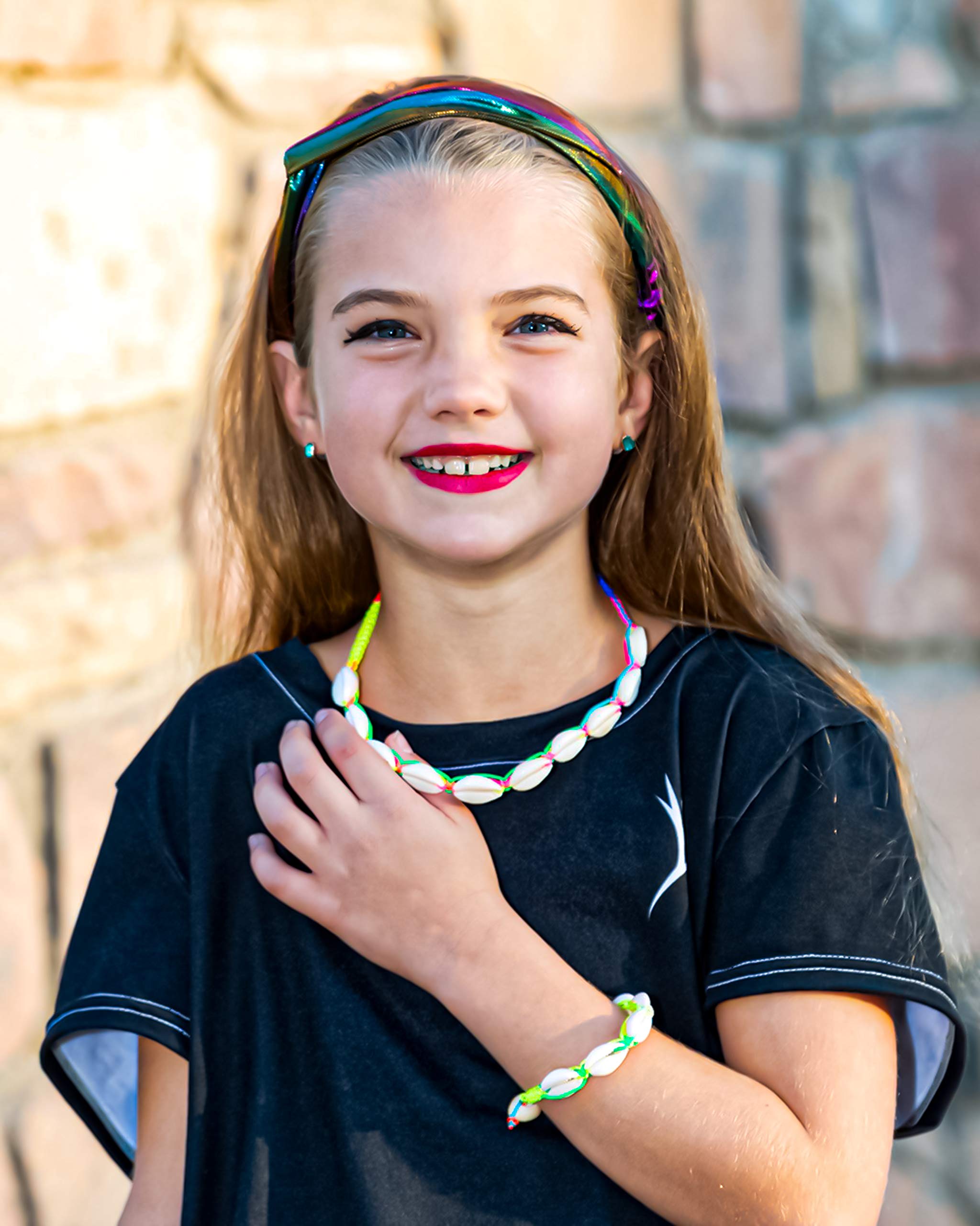 Cowrie Shell Necklace with Matching Seashell Anklet and Bracelet, VSCO