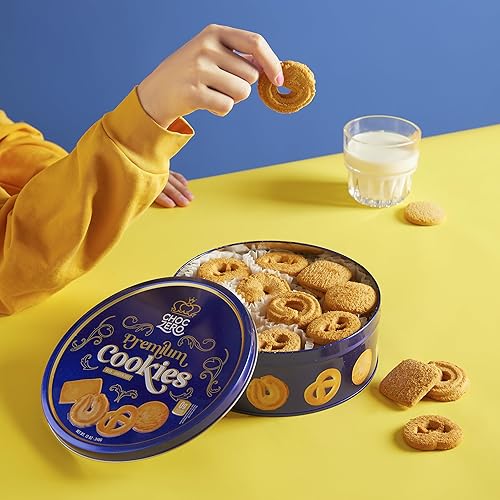 Miniatura 7 de ChocZero Keto Butter Cookies - Sugar Free Danish Shortbread Gift - Gluten Free, Low Carb (1 tin, 12 oz)