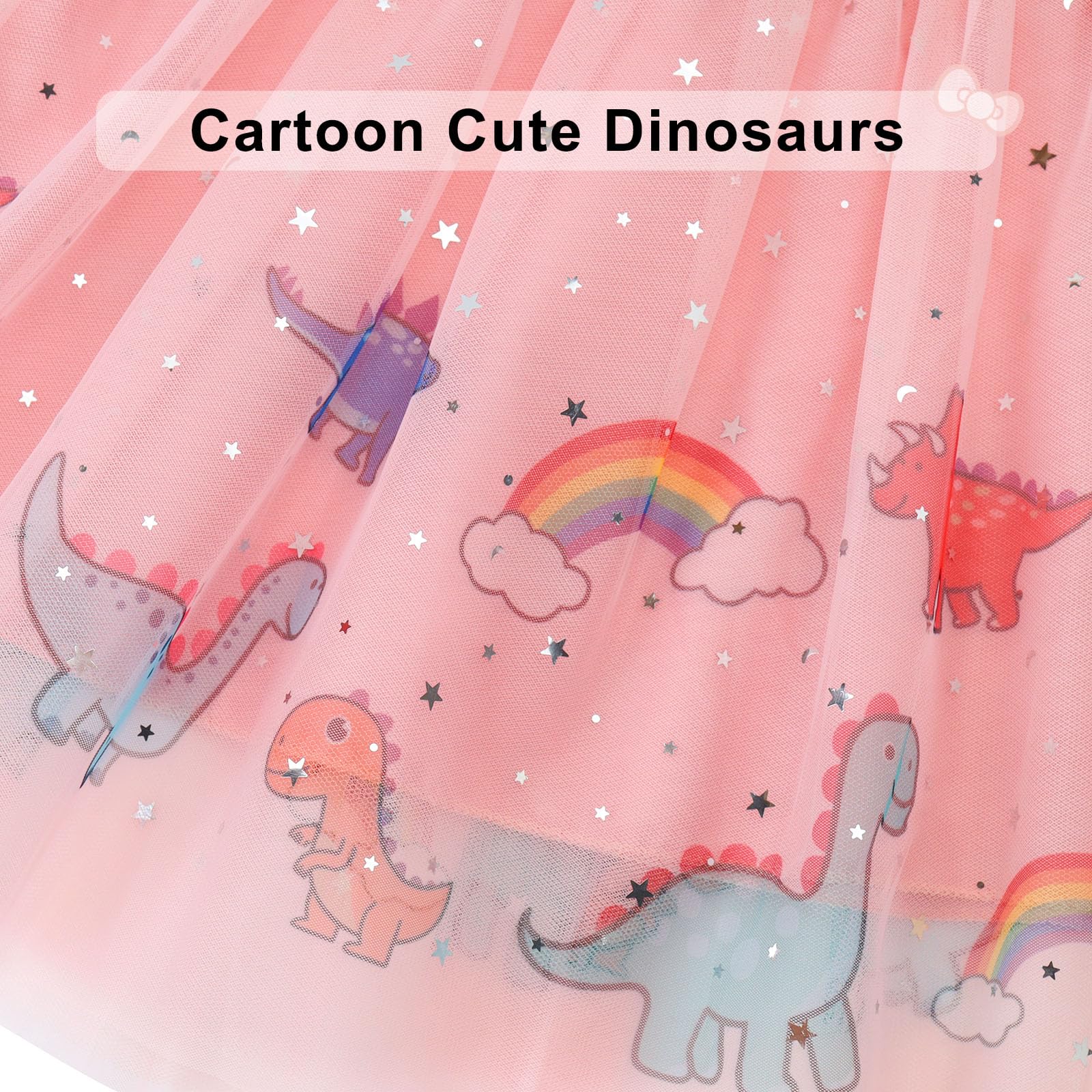 Kleider für Kleines Mädchen Kurzarm Kleid Cartoon-Stil Regenbogen Ozean Prinzessinnenkleid Dino Giraffe Osterhase Meerjungfrau Kinder Prinzessin Kostüm Tägliche Sommer Rock Ferienkleider