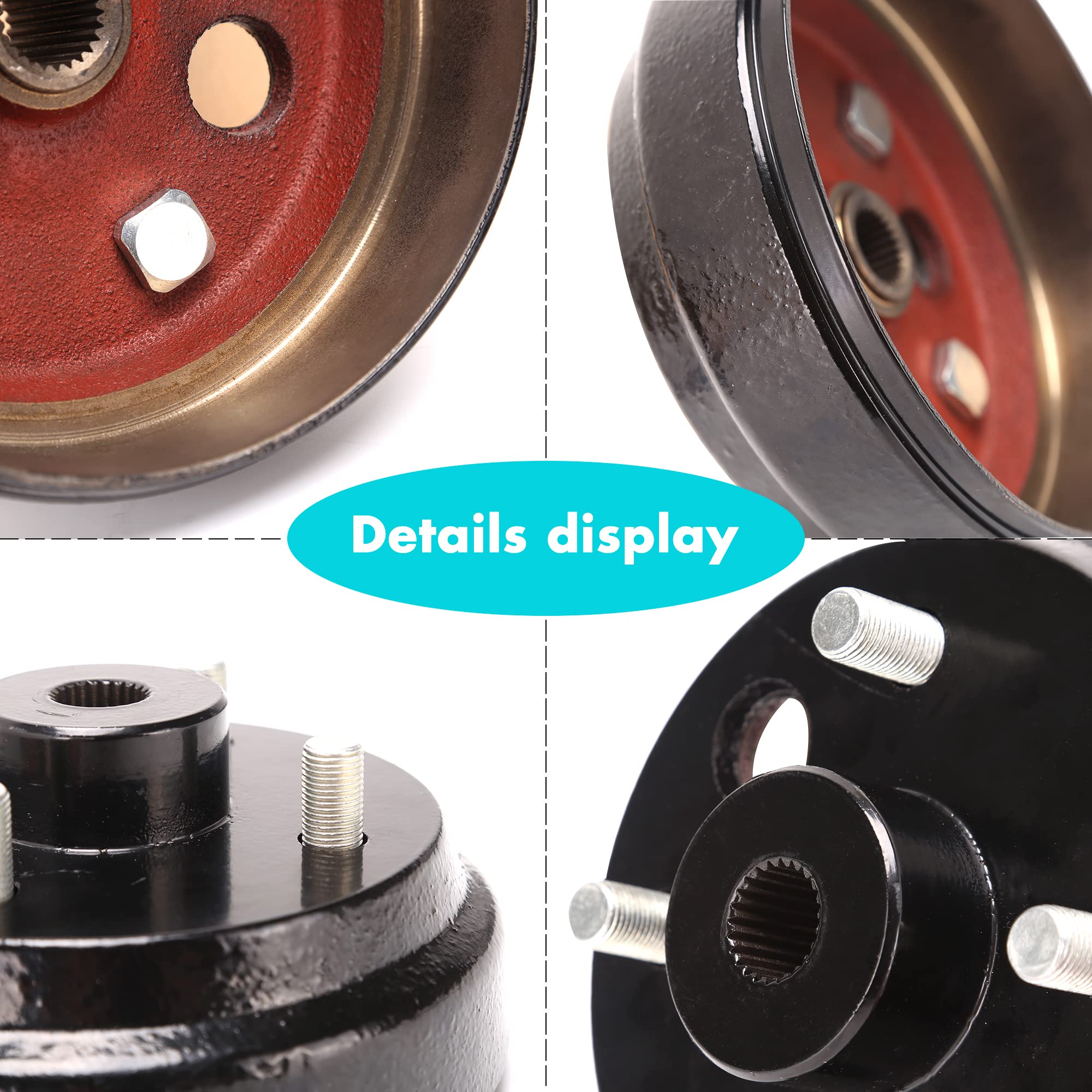 10L0L 19186G1P - Ensemble tambour de frein/moyeu (électrique) pour chariot de golf EZGO PDS&TXT