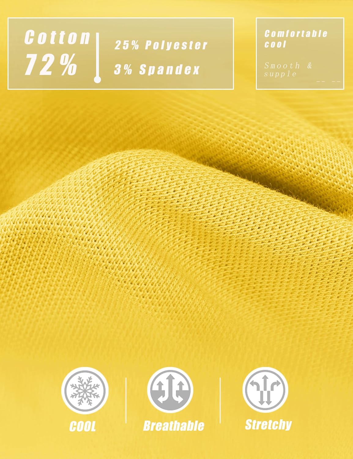 MAGCOMSEN Women's Polo Shirts Cotton Short Sleeve V-Neck Collared Tops Golf Shirt Work Casual Summer Tee - Image 5