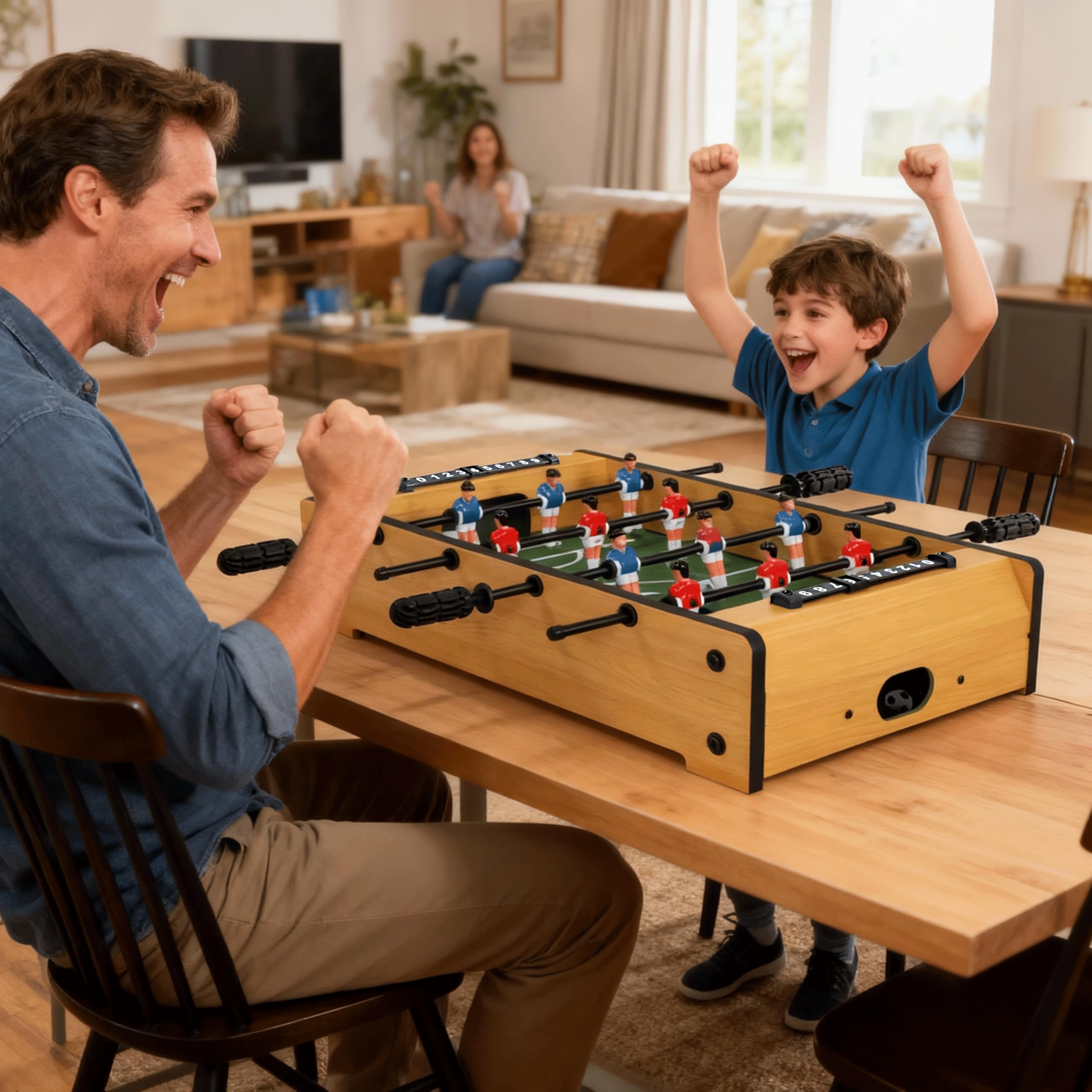 Amazon.com : 20 Inch Mini Tabletop Foosball Game Set, Table