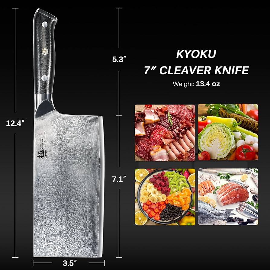 nyaberou 様 Amazon.com: KYOKU Vegetable Cleaver Knife - 7