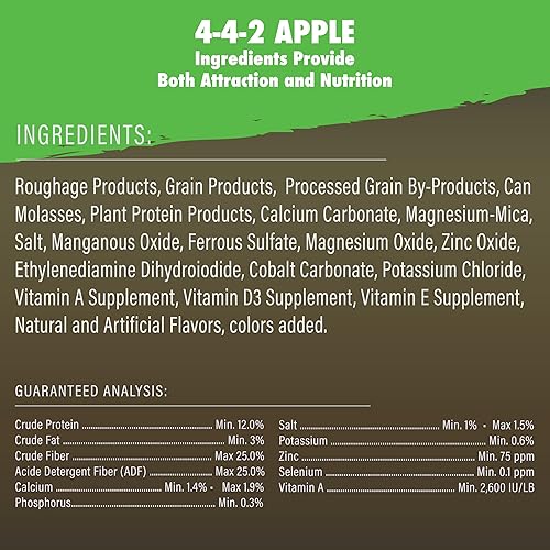 Miniatura 7 de Herron Outdoors 4-4-2 pellets de proteína de manzana dulce, maíz entero y manzana dulce, atractantes de ciervos para ciervos de cola blanca y cebo