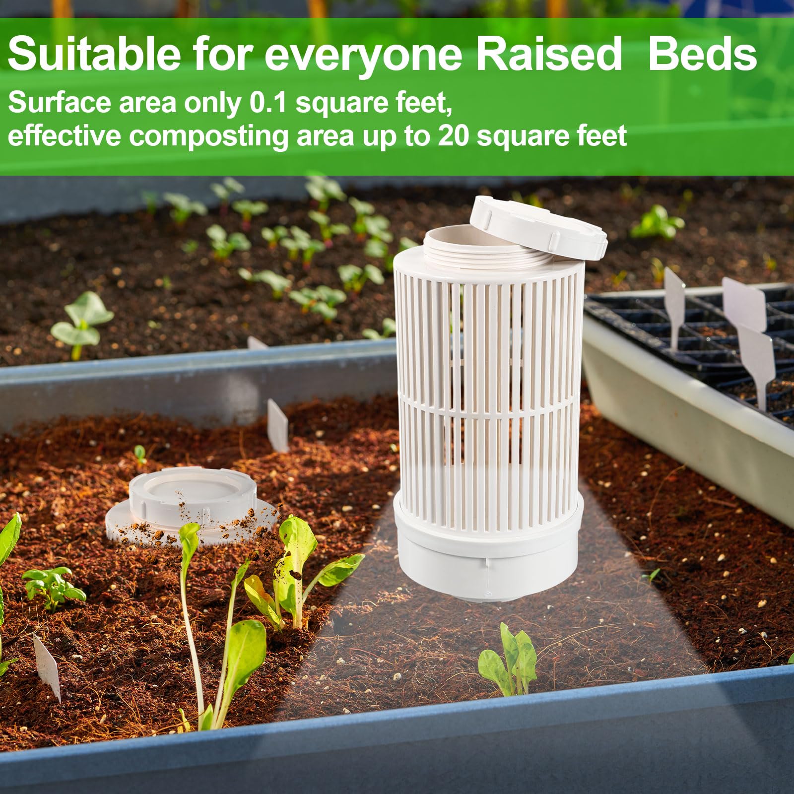 Snapklik.com : Blosssound 2 Pcs Inground Worm Composter Outdoor Farm ...