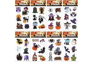 Halloween Gel Clings for Glass Windows Door Decorations: Delightful Jelly Stickers for Kids