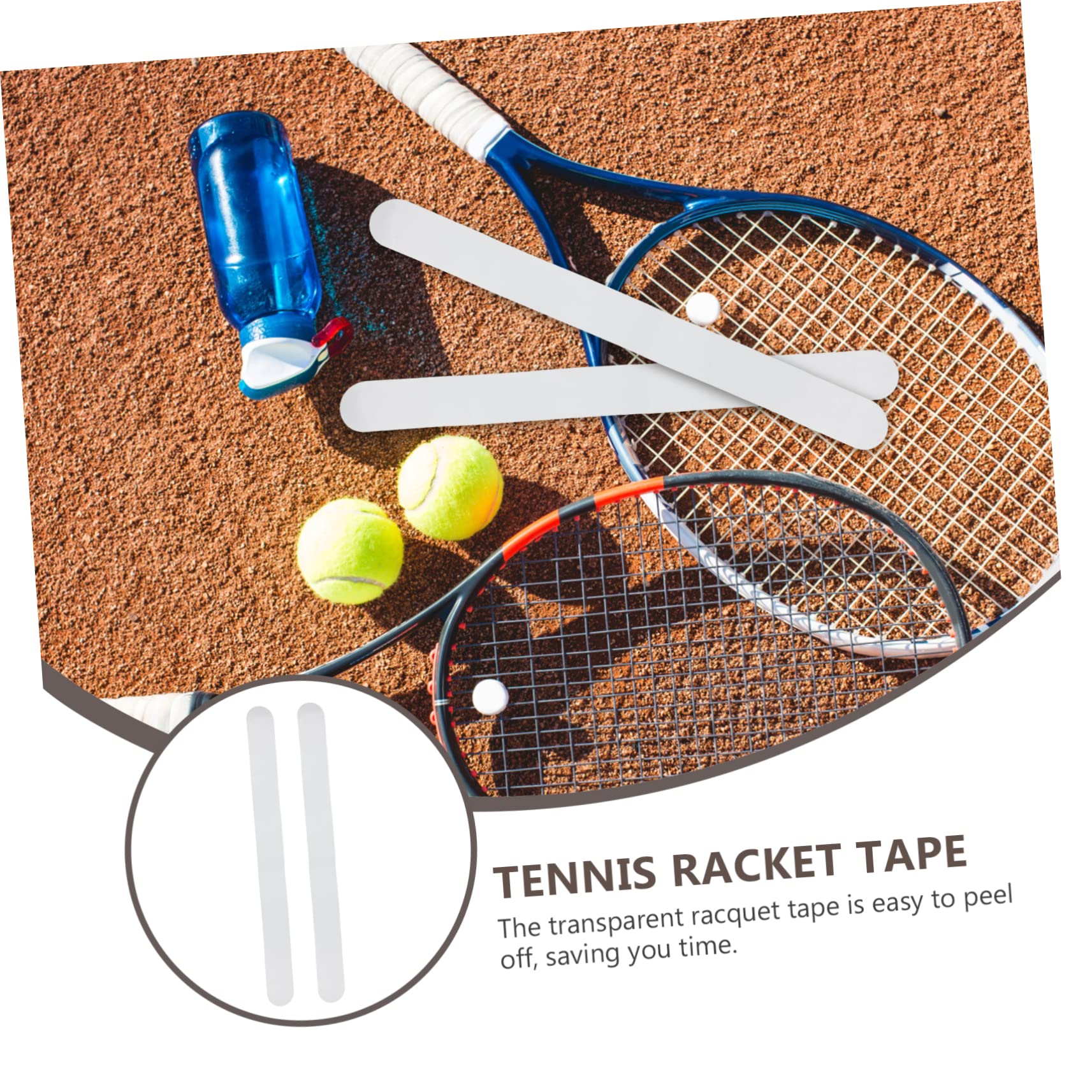BESPORTBLE Protezione della Racchetta da Tennis Nastri Nastro Adesivo per Racchette da Tennis overgrip Nastro per Racchette da Tennis Nastro per Telaio della Racchetta da Tennis TPU