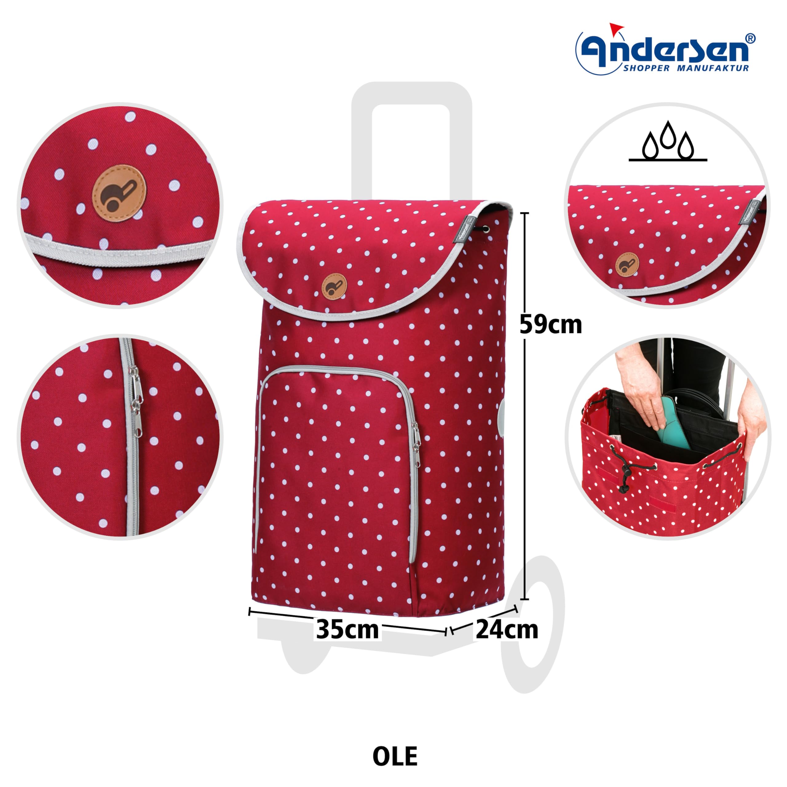 Produktbild von Andersen Scala Shopper Senta Tragegriff Einkaufstrolley Einkaufsroller Treppe EB