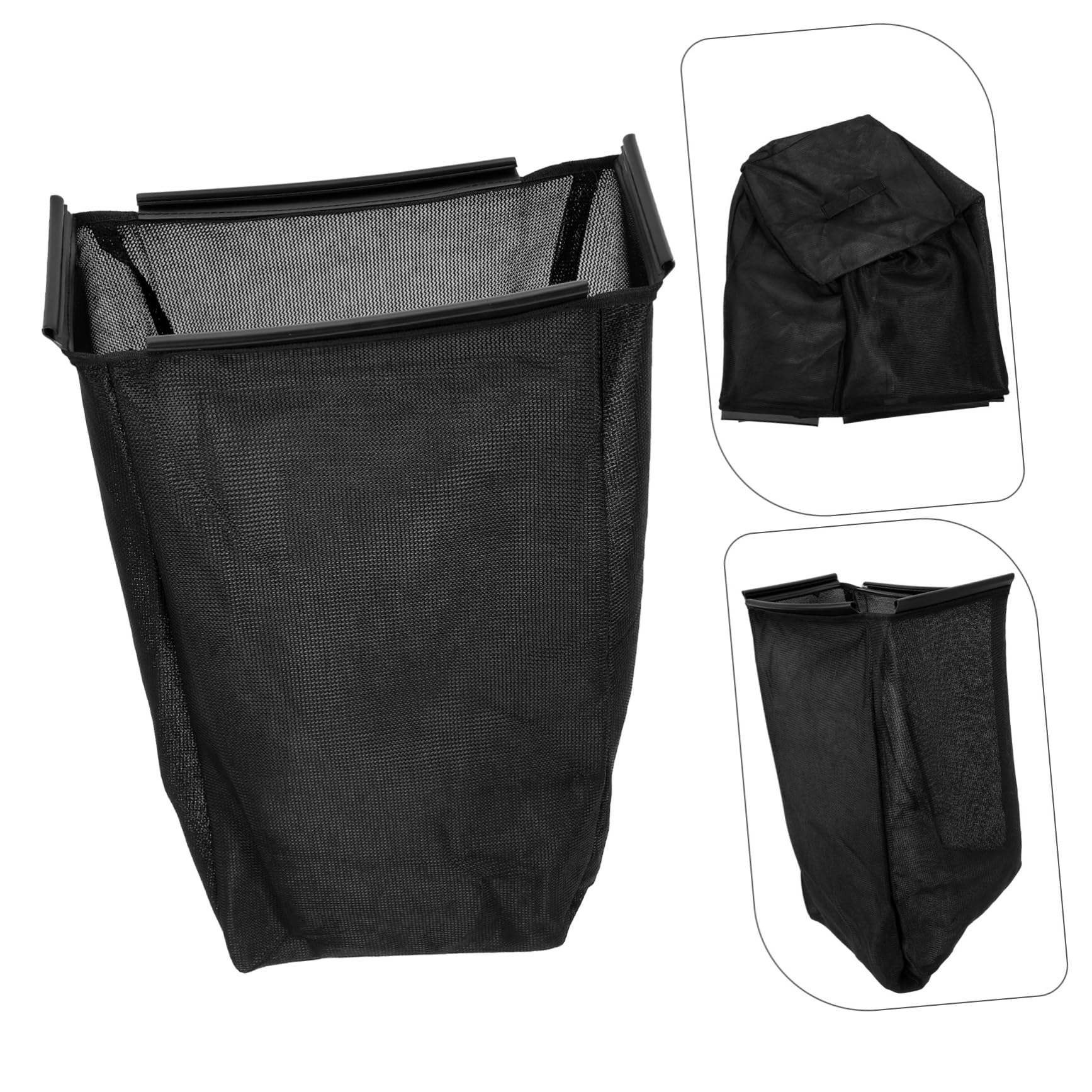 INOOMP Paquet Design Créatif en Nylon Noir de Ramassage D'herbe et Finition pour Tondeuse à Gazon et Tracteur de Pelouse pour Jardin et Entretien de Cour