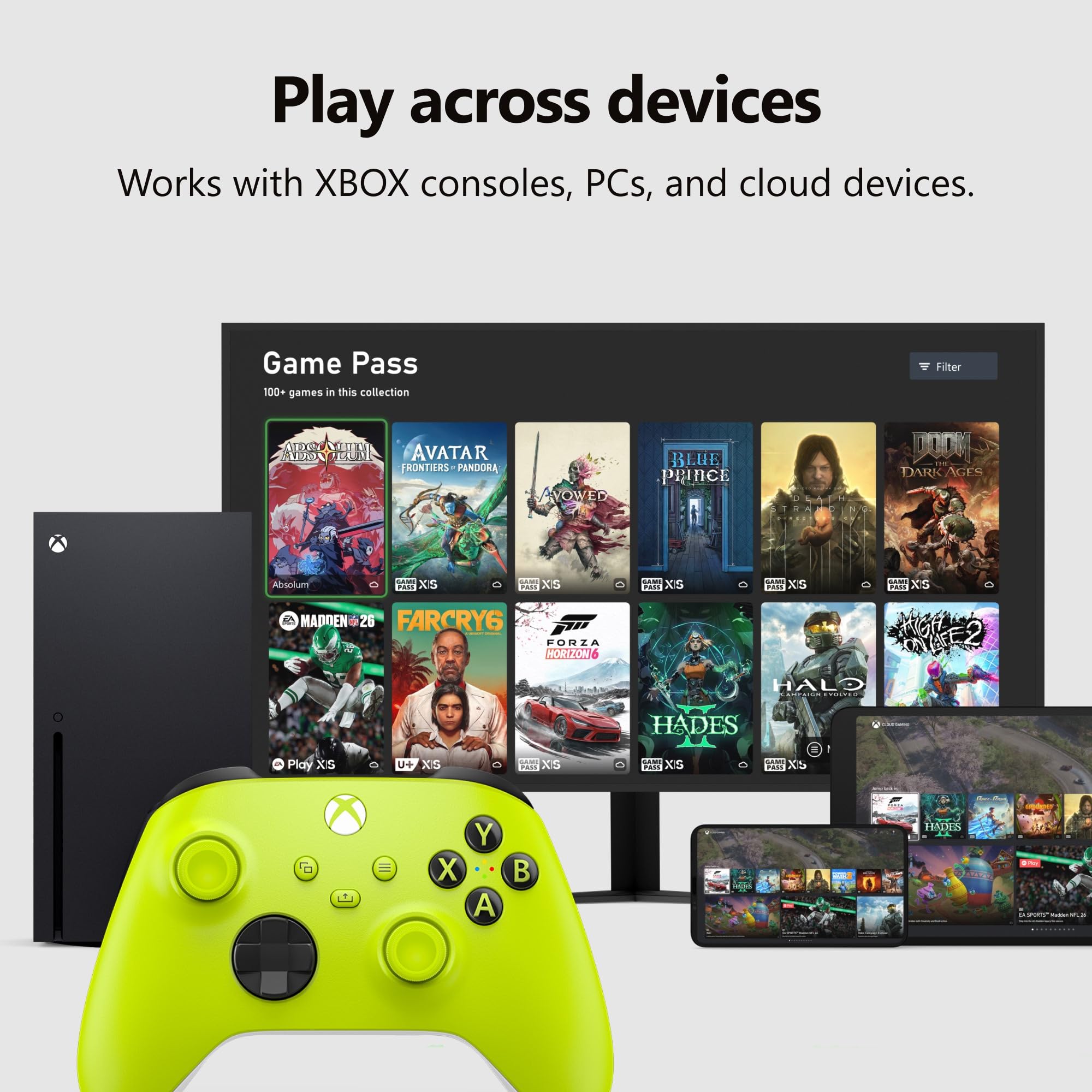 Xbox Wireless Controller – Electric Volt for Xbox Series X|S, Xbox