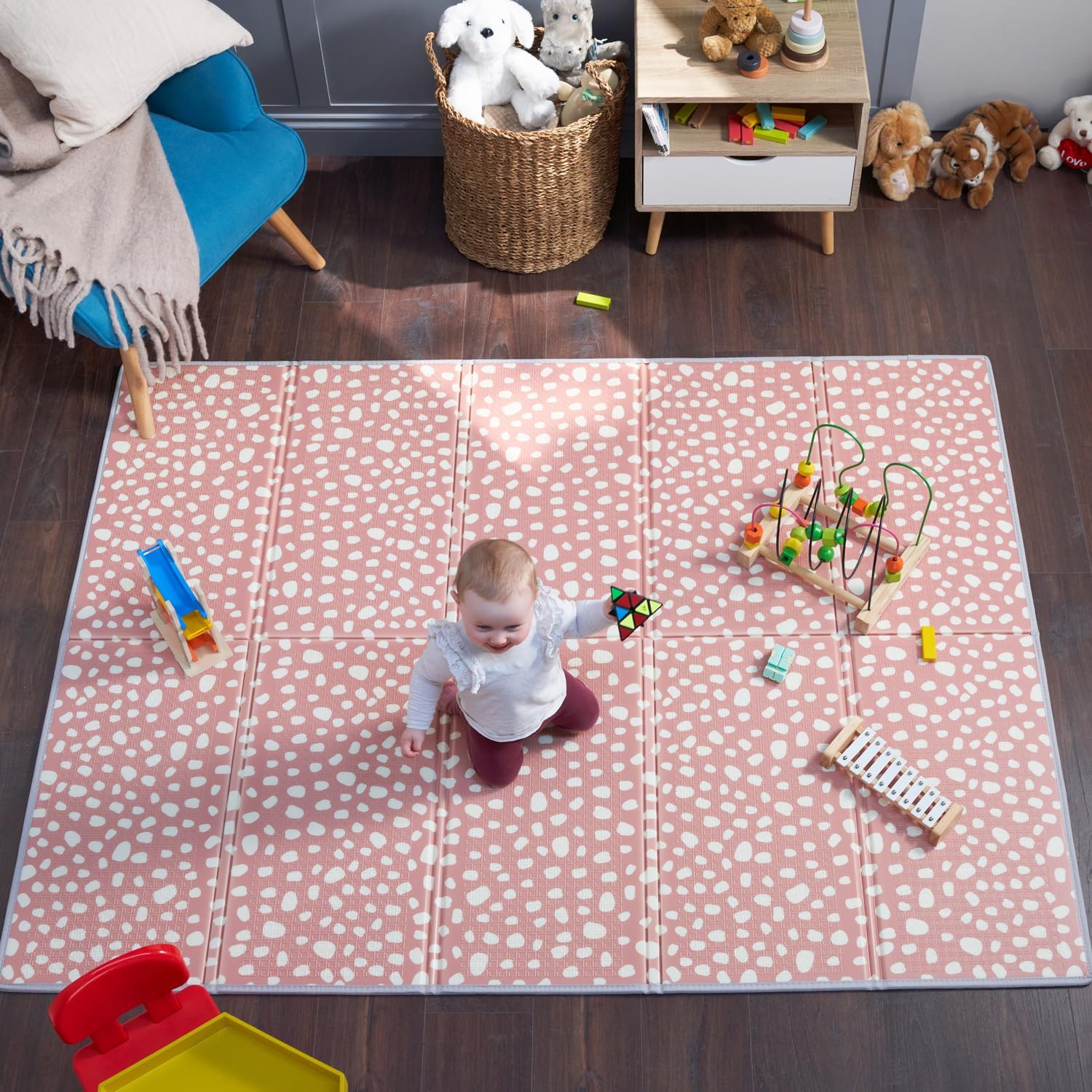 Bubba Bear Baby Play Mat, Floor Foam Playmats for Babies, Foldable Matt