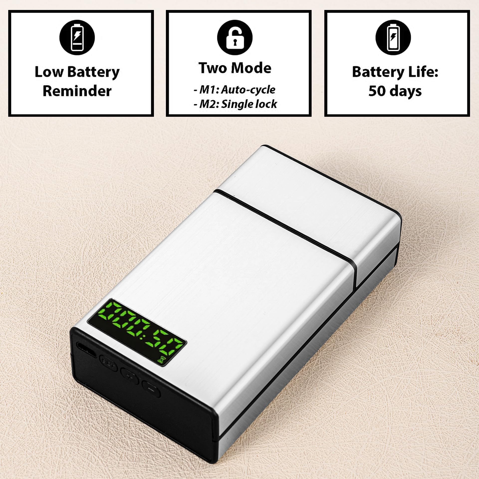 habit control cigarette box Amazon.com: Goshentech Habit Control case with a Timer Tock Portable timed  Dispenser time Lock case 85mm /3.3in King Size 20 Capacity（Silver） : Toys &  Games