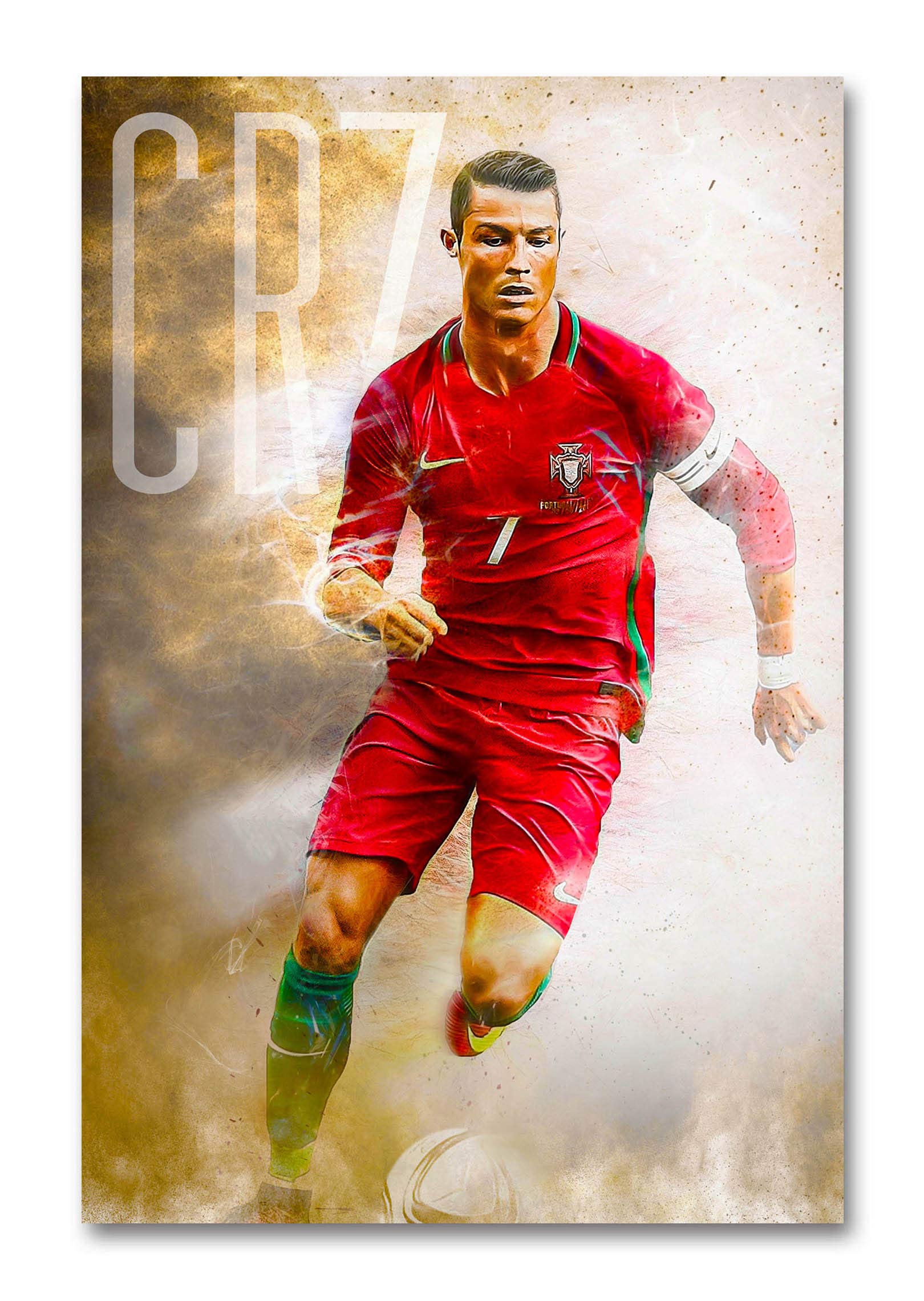 bpa Wall Posters | Portugal | Cristiano Ronaldo | Football | Sports Posters | Boys Room | Hostels | Laminated | Tearproof |Size-45X30 cms.a1745