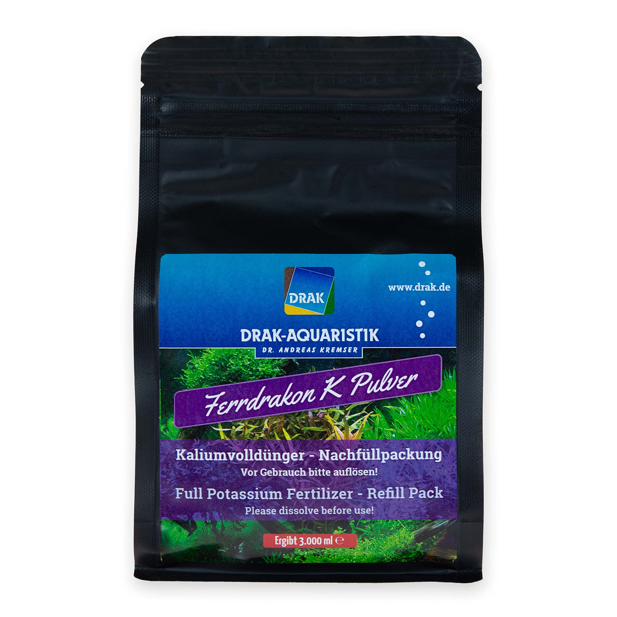 Ferrdrakon K Kaliumvolldünger – Nachfüllpack für 3,0 Liter