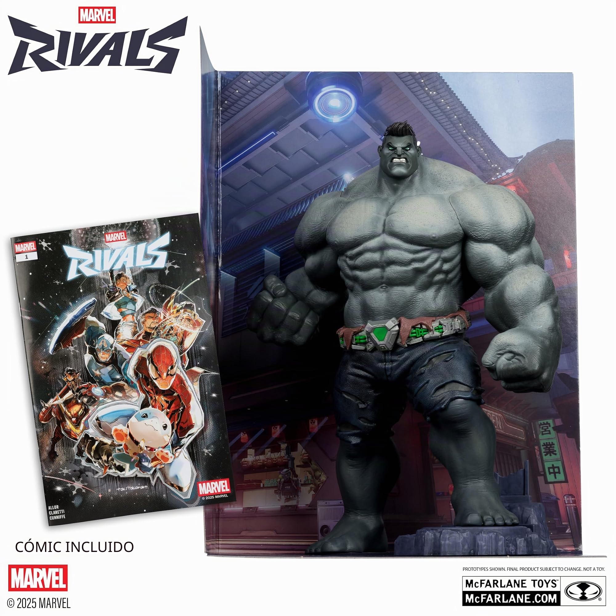 McFarlane Marvel Rivals The Hulk - Juguetes coleccionables a Escala 1:6