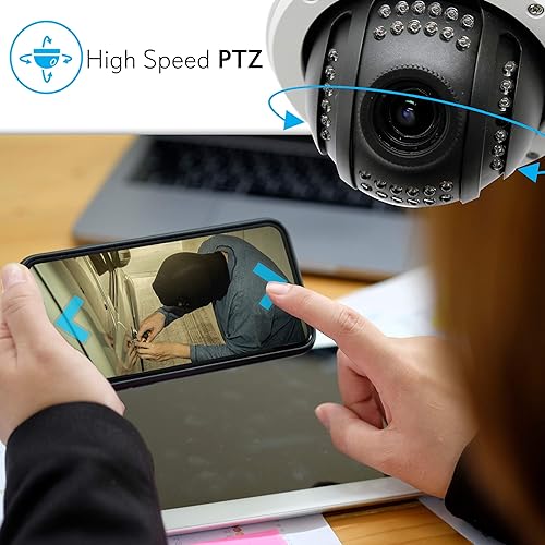 Miniatura 9 de SereneLife Cámara IP al aire libre Zoom óptico-HD 960p con 1.13 oz SD Almacenamiento-Resistente a la intemperie Wifi Inalámbrico Seguridad