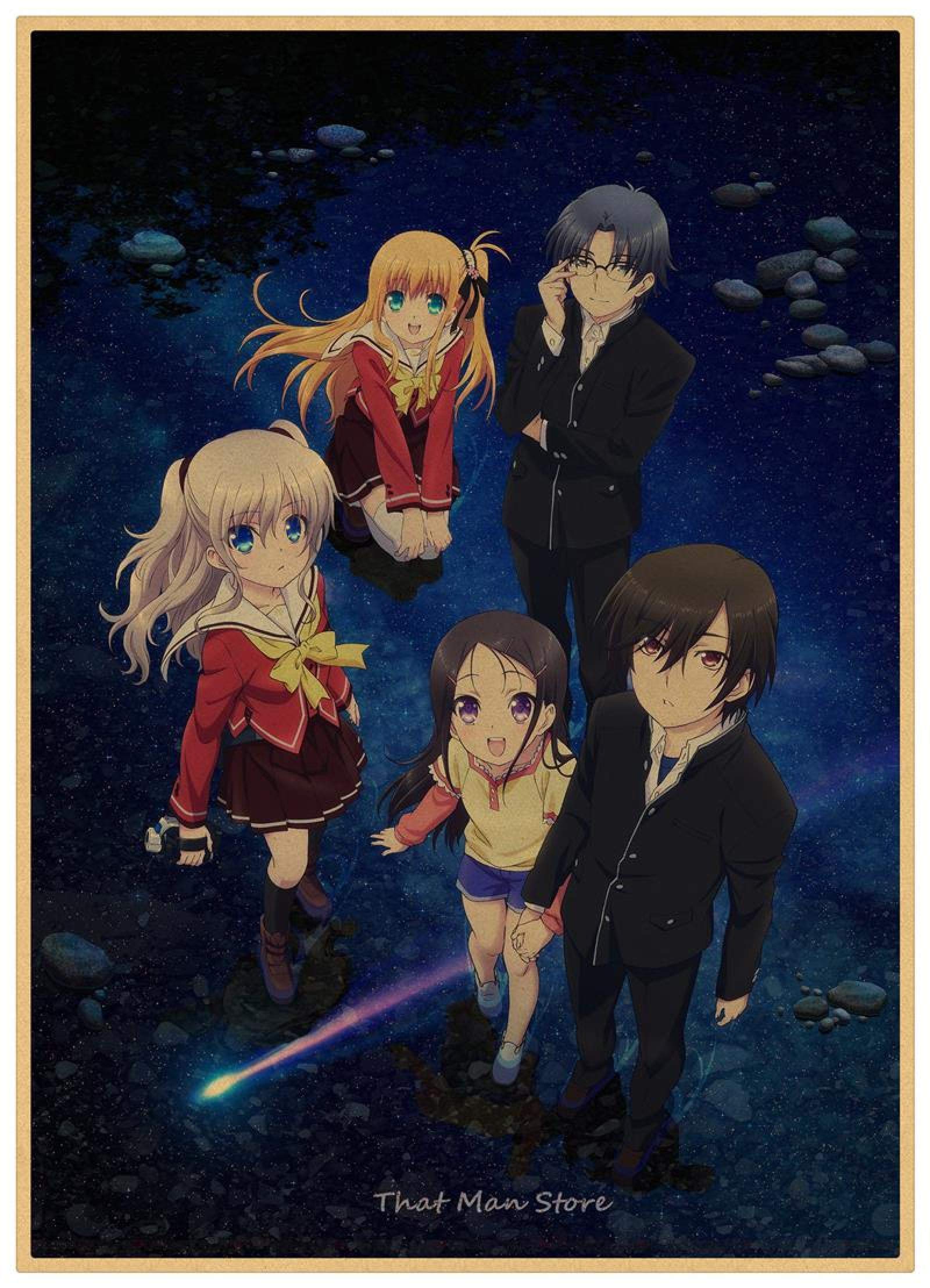 chenxing Japanese animation film Home Furnishing decoration Kraft Movie Poster Drawing Wall stickers 30x21CM11x8inch Coffee