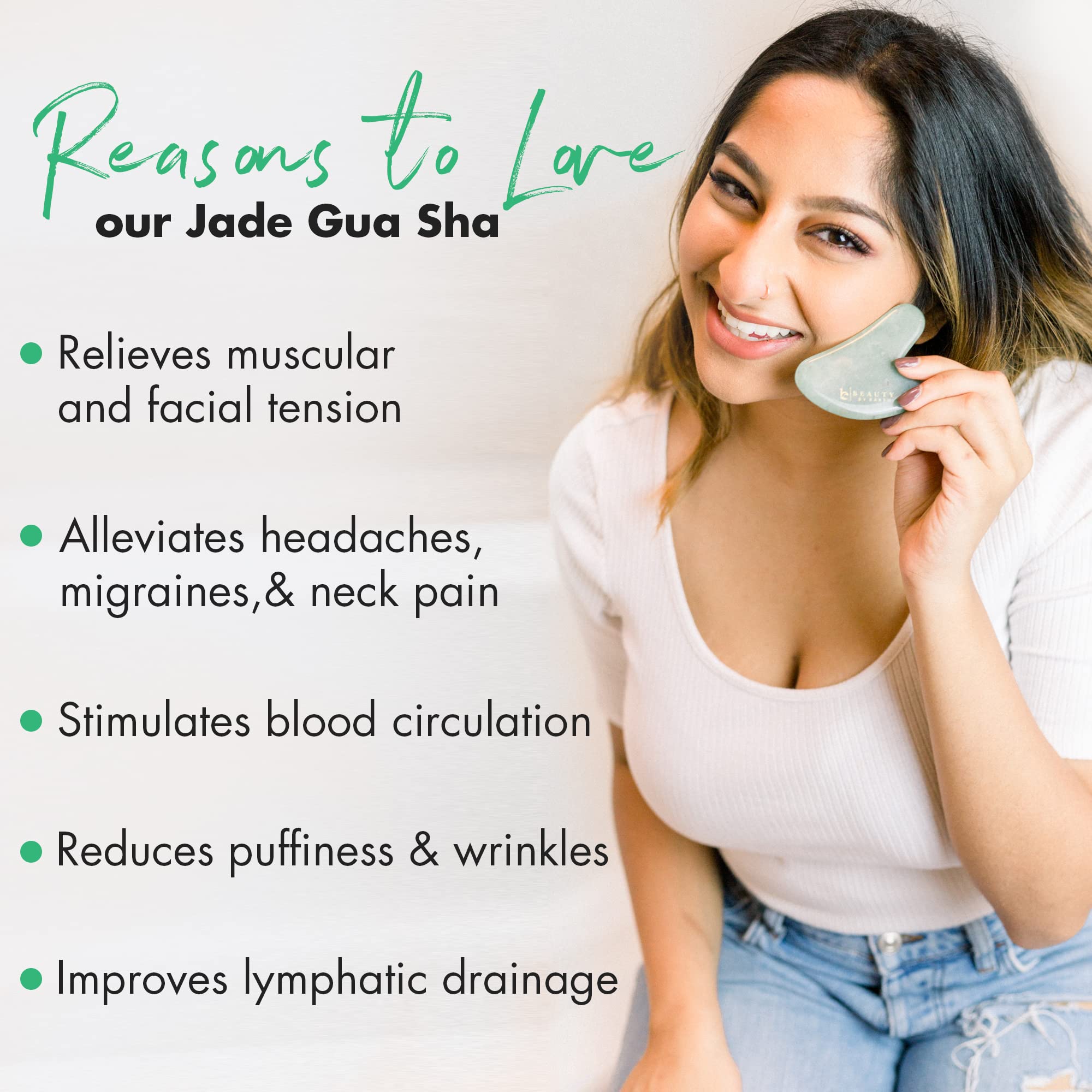 Buy Jade Gua Sha Stone Face Sculpting Tool, Guasha Tool for Face, Gua