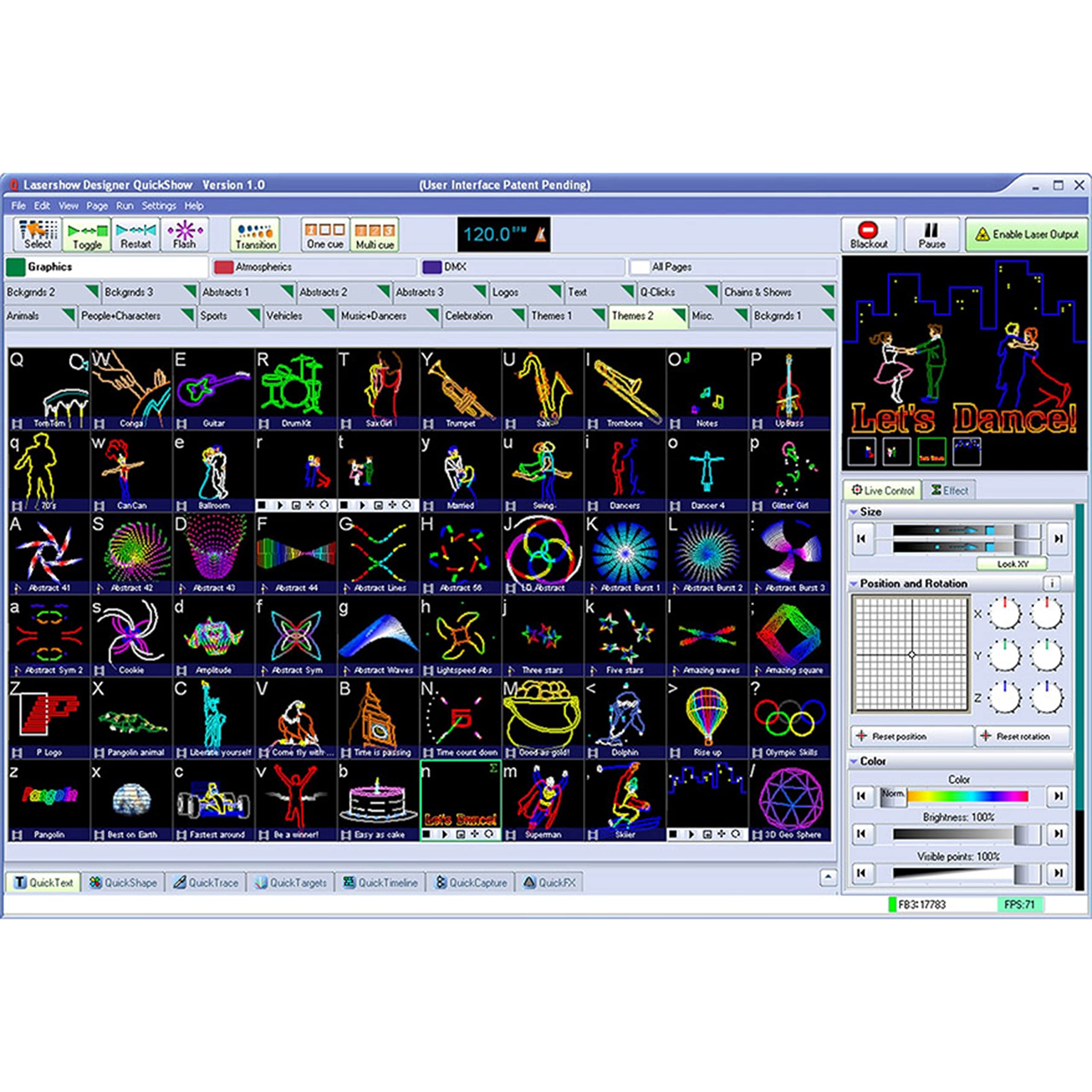 Pangolin Quickshow Tools for Laser + Software, Black (downloadable software only)