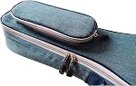 MUSIC FIRST Original Design 0.6" (15mm) Thick Padded Vintage Style Jeans Cloth/Denim Baritone Ukulele Case, Ukulele Bag (30"~31")