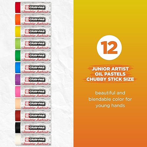 Miniatura 3 de SAKURA Cray Pas Chubbies Junior Artist Pasteles al óleo, los colores pueden variar