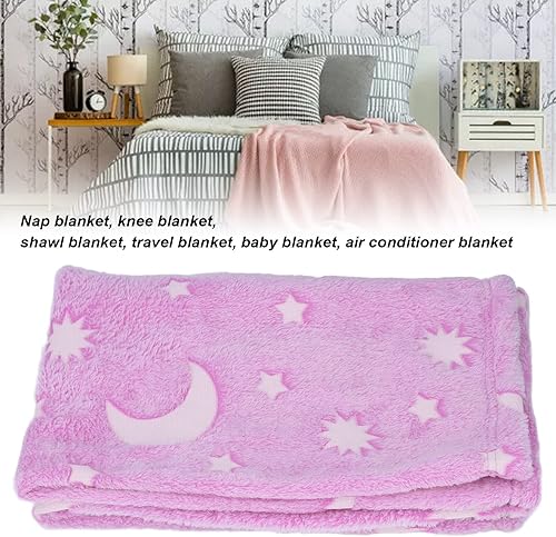 Miniatura 2 de TOPINCN Manta de poliéster brillante para temporada, manta luminosa de doble cara, sofá de verano para niños, manta fluorescente con poliéster