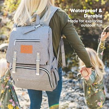 KeaBabies Baby Wrap Carrier and Diaper Bag Backpack - All in 1 Original Breathable Baby Sling, Lightweight,Hands Free Baby Carrier Sling - Waterproof Multi Function Baby Travel Bags, Baby Carrier Wrap