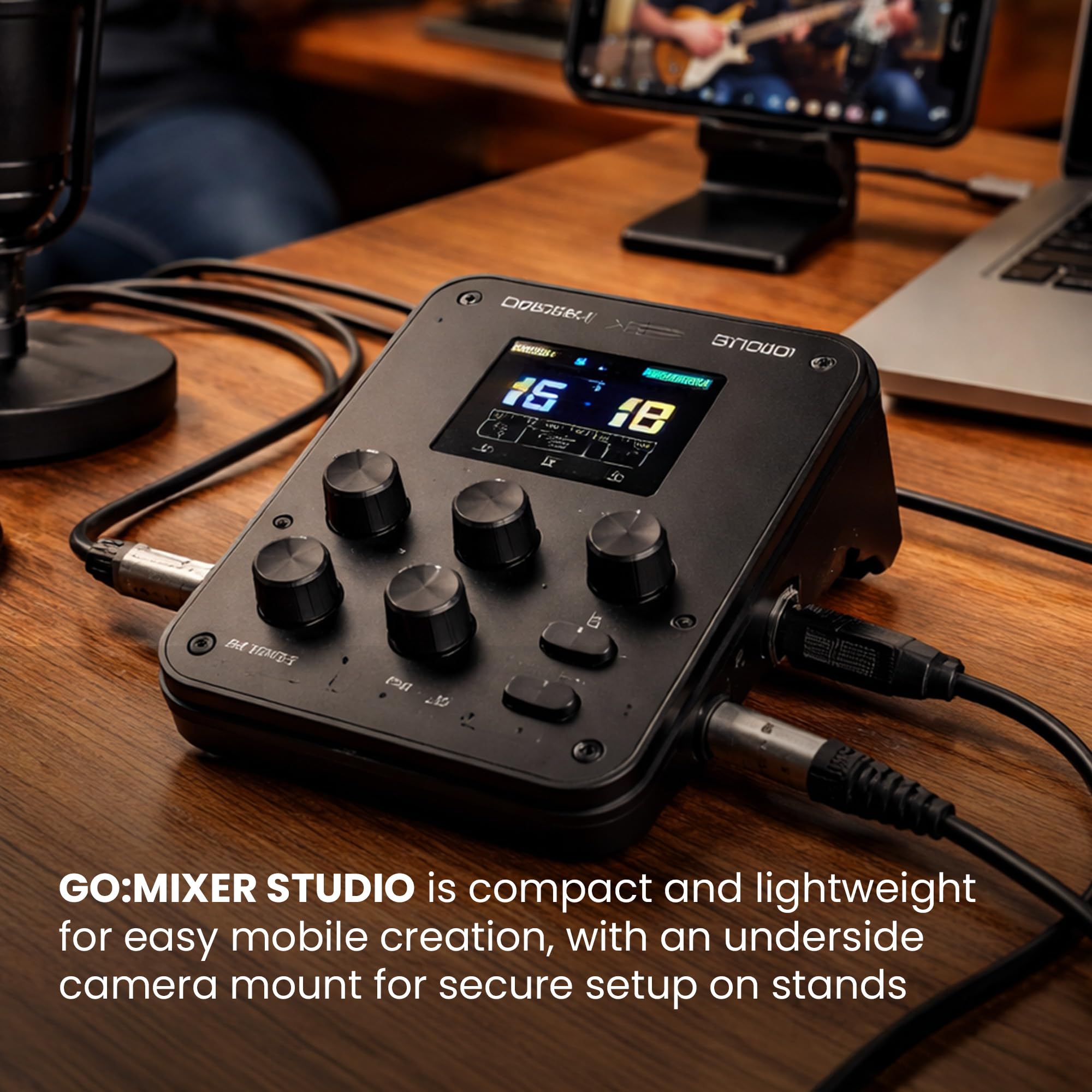 Roland GO:MIXER STUDIO | Mixer multicanale portatile e interfaccia audio | Perfetto per creatori di contenuti e musicisti | Qualità audio di qualità da studio | FX integrato