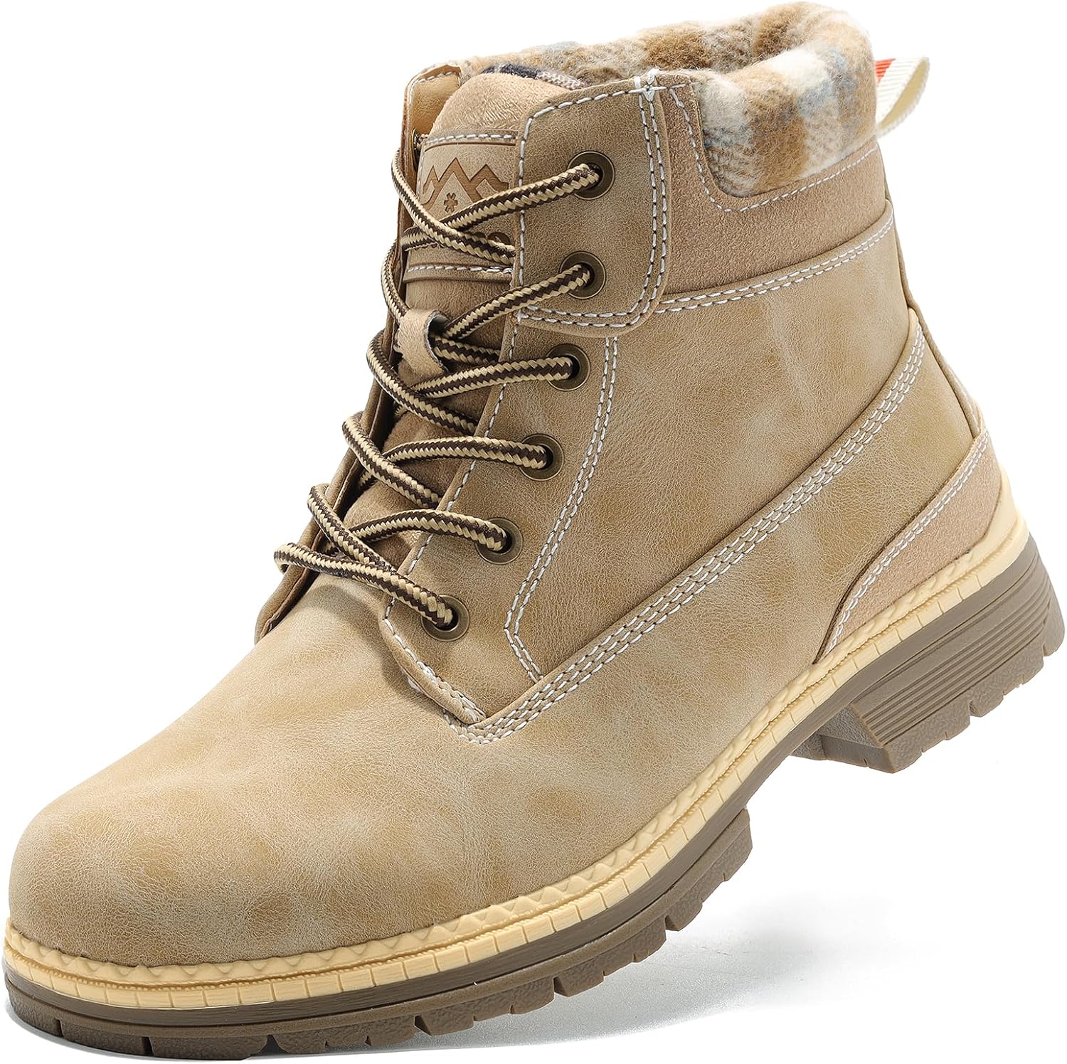 COTTIMO Womens Hiking Snow Winter Boots- Ladies Casual Outdoor Lightweight Ankle Boots Work Backpacking Lace up Fur Lined Walking Trekking Shoes COTTIMO Womens Hiking Snow Winter Boots- Ladies Casual Outdoor Lightweight Ankle Boots Work Backpacking Lace up Fur Lined Walking Trekking Shoes