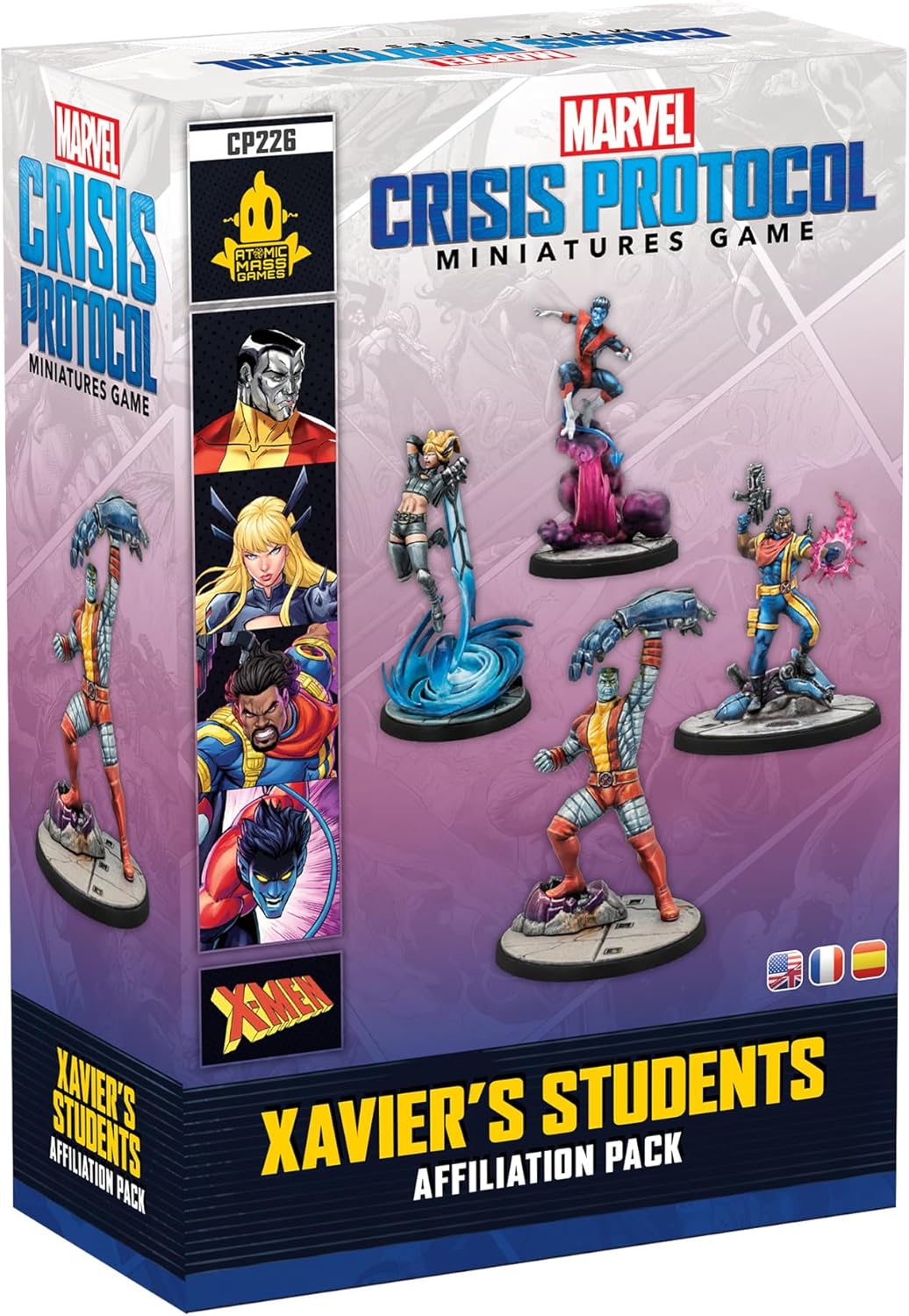 Asmodee Marvel: Crisis Protocol Xavier's Students Affiliation Pack - Features Colossus, Magik, Bishop & Nightcrawler, Tabletop Superhero Game, Ages 14+, 2 Players, 90 Minute Playtime
