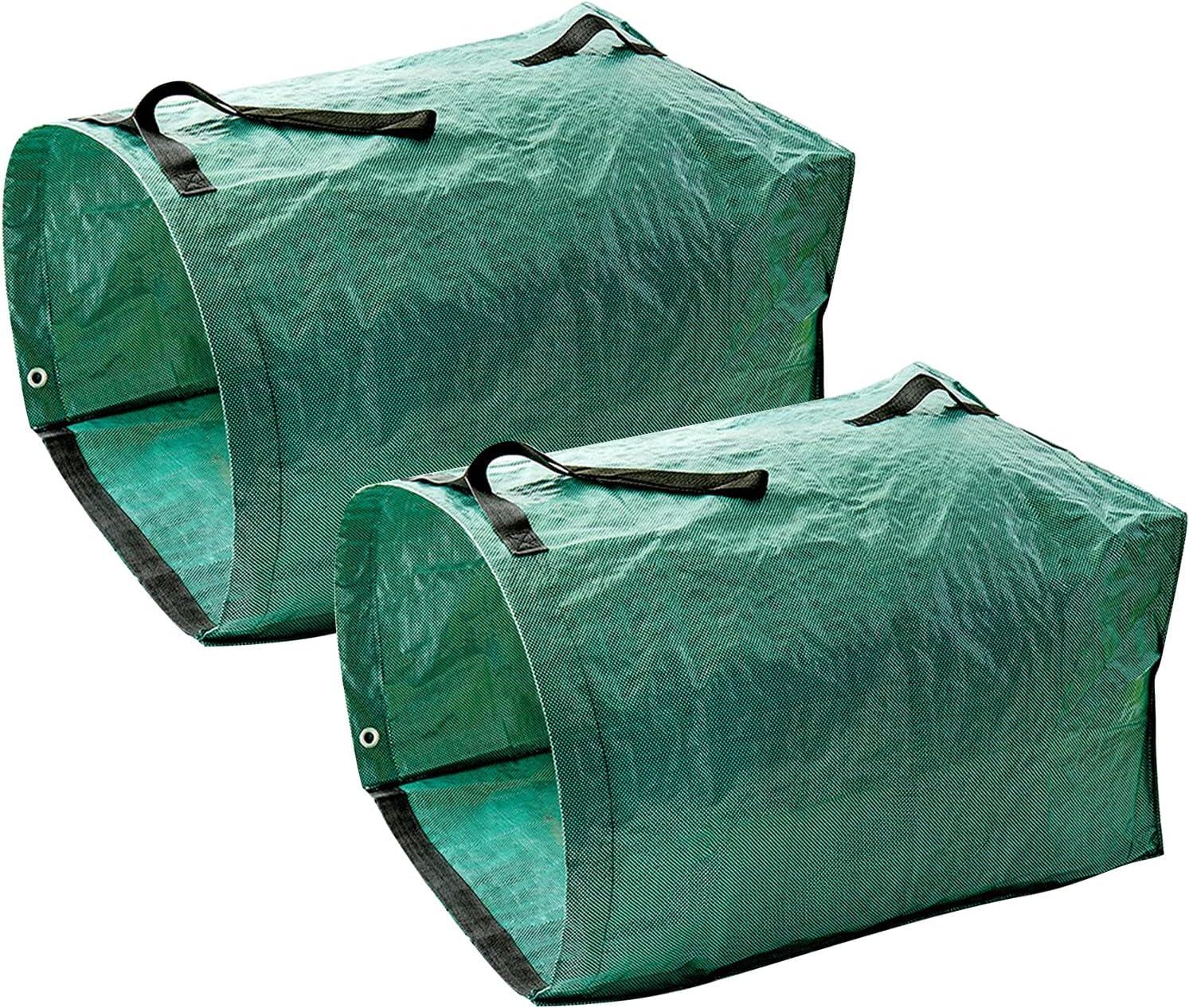 Heavy Duty Garden Waste Bags, Reusable Garden Sacks with Handles, Foldable Garden Rubbish Bags for Leaf, Trash, Debris, Strong Handles 200L*2
