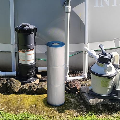 Vista 121 de SWIMLINE HYDROTOOLS - Tanque de cartucho de piscina sobre el suelo y elemento de filtro de repuesto, 100 pies cuadrados Sistema de filtración
