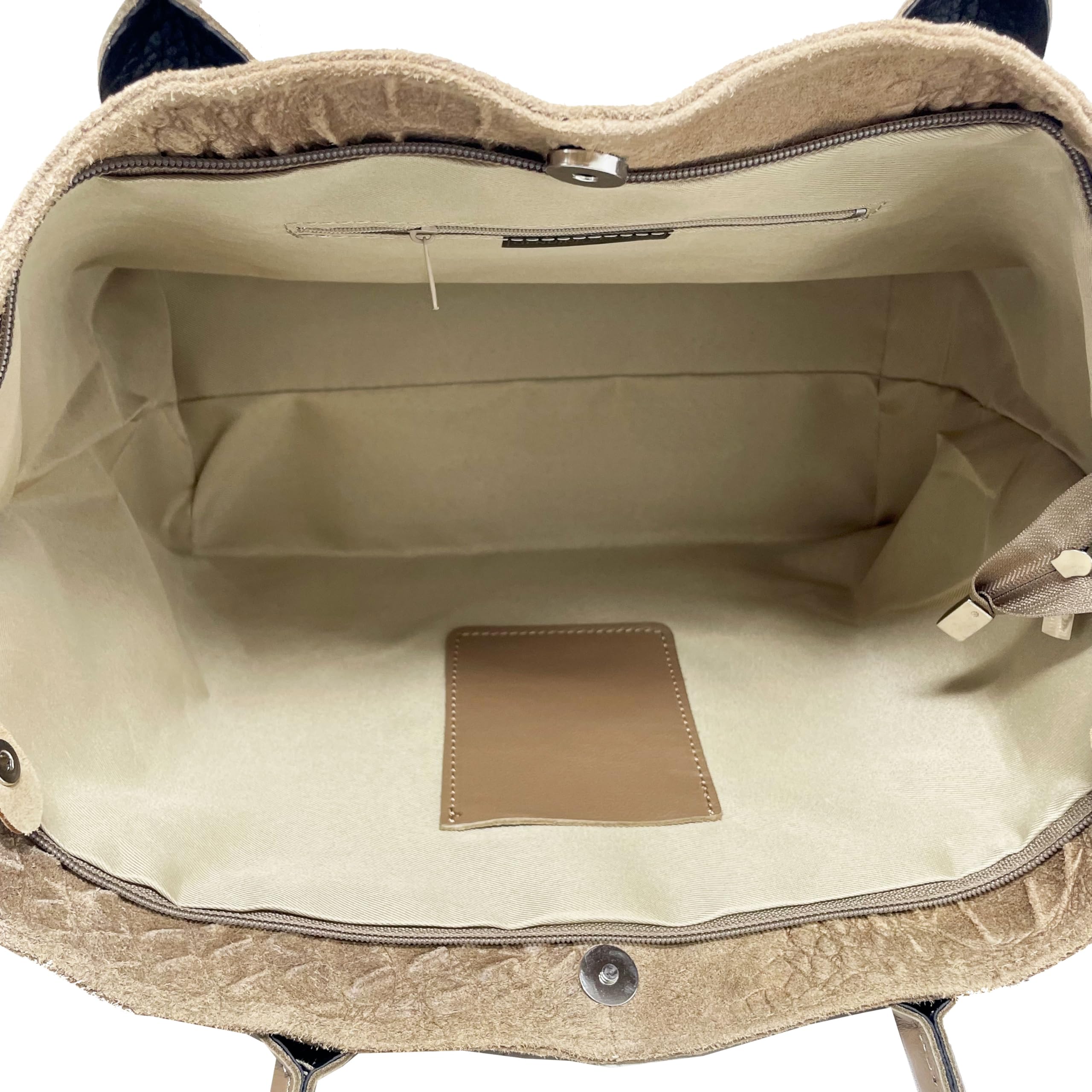 Chicca Borse Borsa a Spalla Grande Shopper da Donna in Pelle
