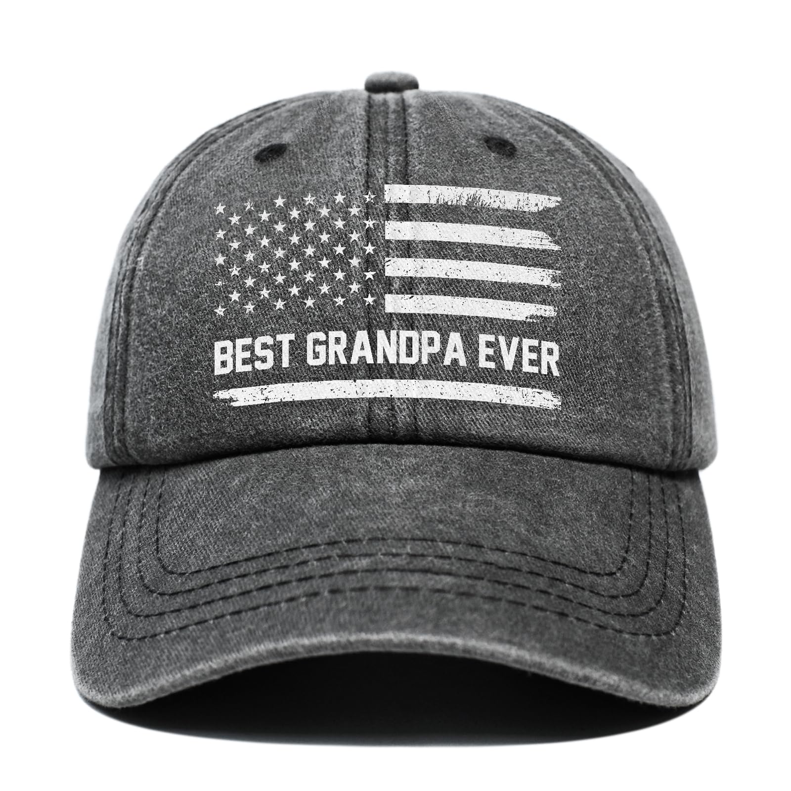 Grandpa Gifts, Grandpa Hat, Christmas Fathers Day Birthday Gifts for Grandpas - Adjustable Washed Cotton Baseball Cap