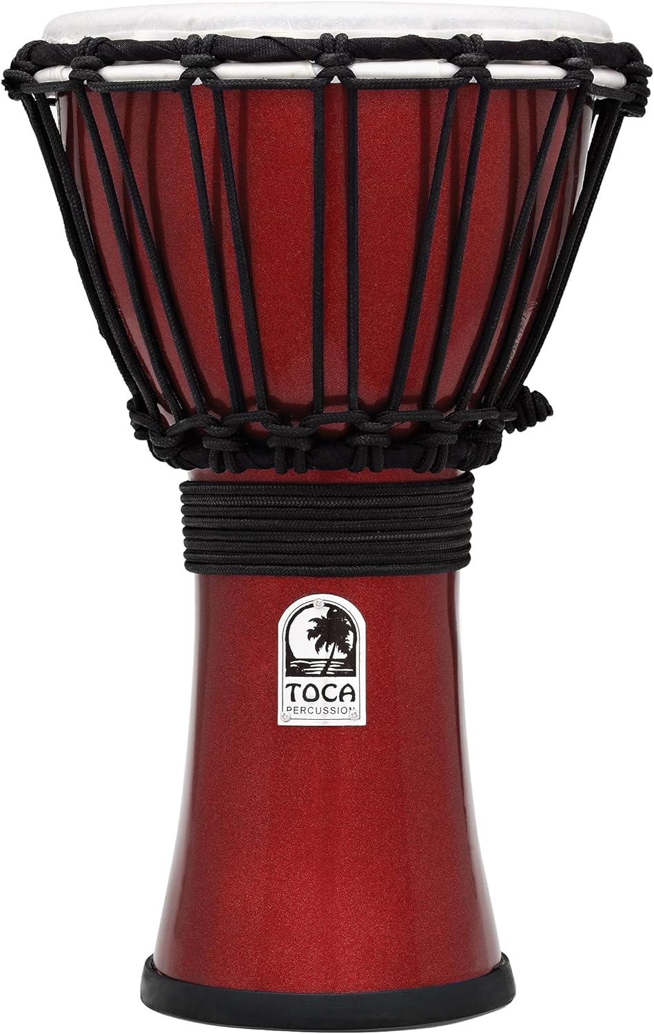 Toca TFCDJ-7MR Freestyle Colorsound 7-Inch Djembe - Metallic Red