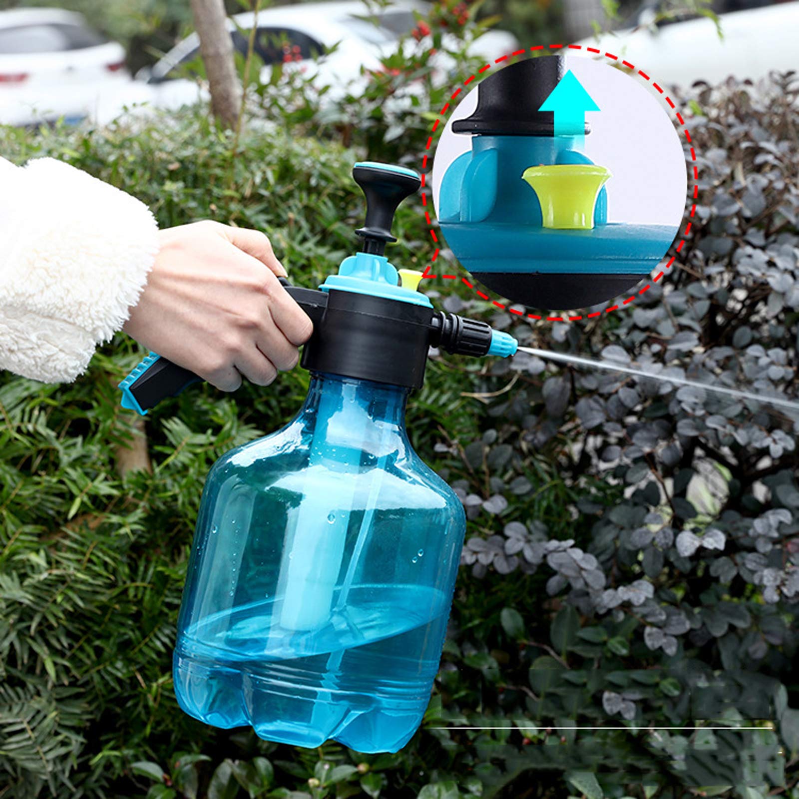 Zerodis 8L Portatile Pressione Flacone Spray Annaffiatoio Sprinkler per Fiori Piante Annaffiatoio Strumento Irrigazione per Giardinaggio Fertilizzante Pulizia degli Uffici Domestici Disinfezione
