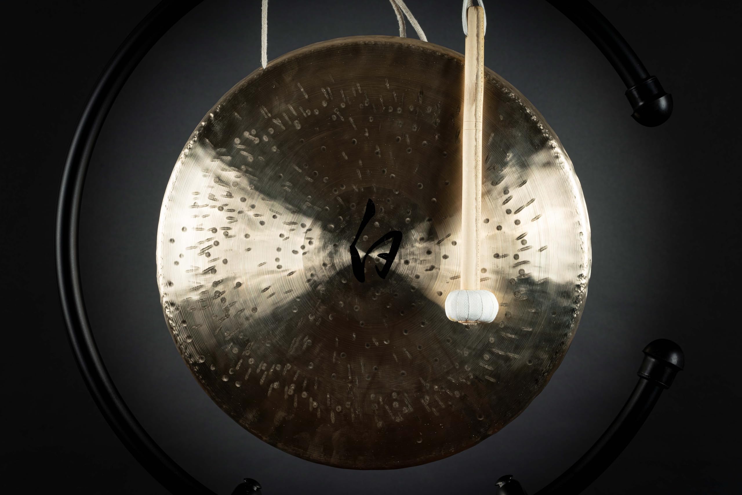 Sonic Energy 14,5 Zoll White Gong – Kleiner Doppel-Licht-Gong für Meditation, Klangheilung – Beidseitig glänzend – Inkl. Schlägel (WG-145)