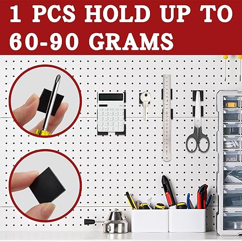 Miniatura 7 de Cuadrados magnéticos, imanes con respaldo adhesivo, cinta magnética para despegar y pegar, imanes adhesivos flexibles, las hojas son alternativas a