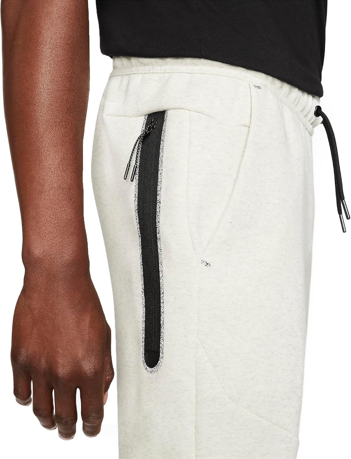 Nike Men's White/Heather Tech Fleece Joggers - 2XL - Image 4