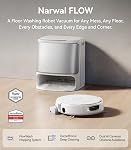 NARWAL Flow Robot Vacuum and Mop Combo, FlowWash Real-Time Self-Cleaning Track Mop, 22,000 Pa Suction, Dual-Camera AI Obstacle Avoidance, Carpet & Edge Cleaning, Self-Emptying Robot Vacuum