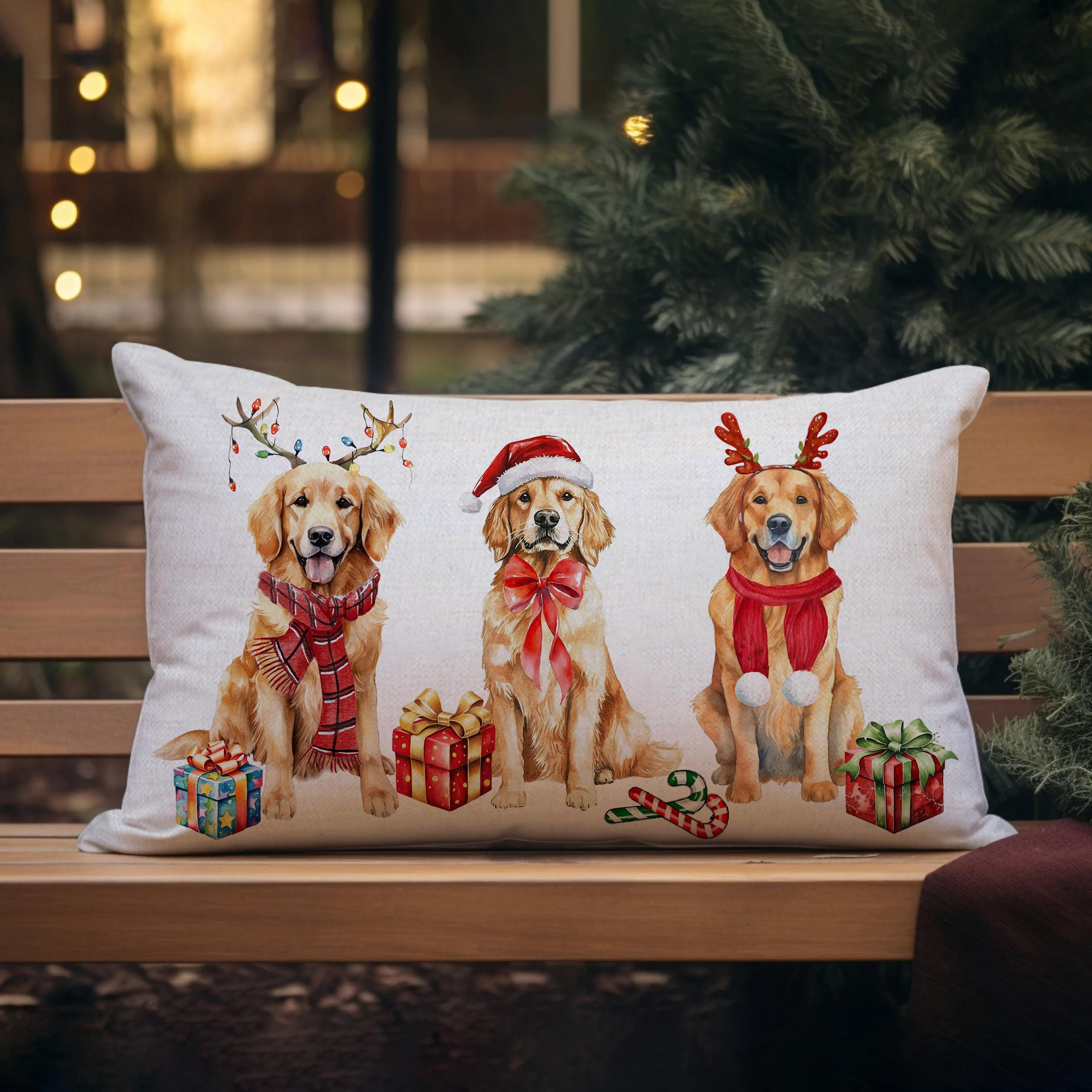 YINENA Sunflower & Golden Retriever Throw Pillow Cover – 12x20 Inch, Lumbar Couch Decor - View #13